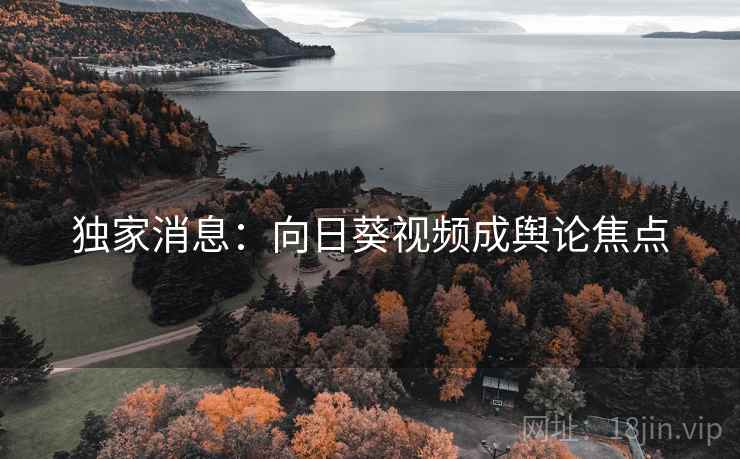 独家消息：向日葵视频成舆论焦点