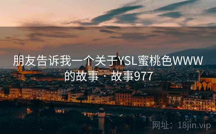 朋友告诉我一个关于YSL蜜桃色WWW的故事 · 故事977  第2张