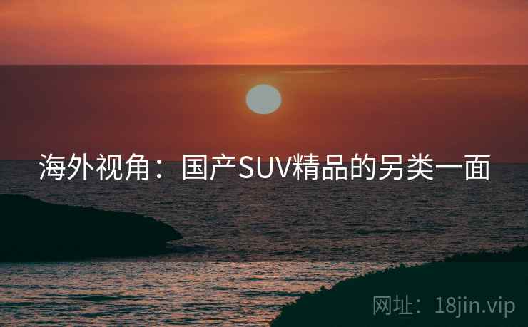海外视角:国产SUV精品的另类一面 第1张 海外视角:国产SUV精品的另类一面 第1张